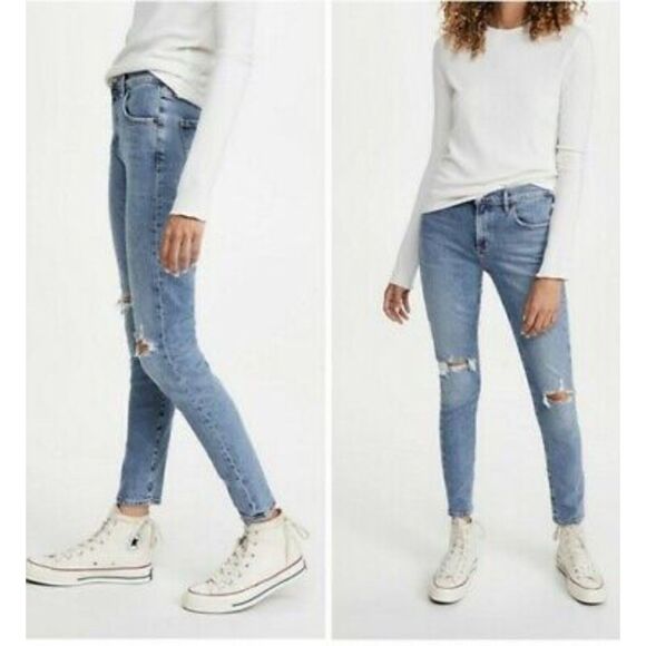 Sophie Mid Rise Ankle AGOLDE in "coastal" Size 28 - Picture 1 of 7